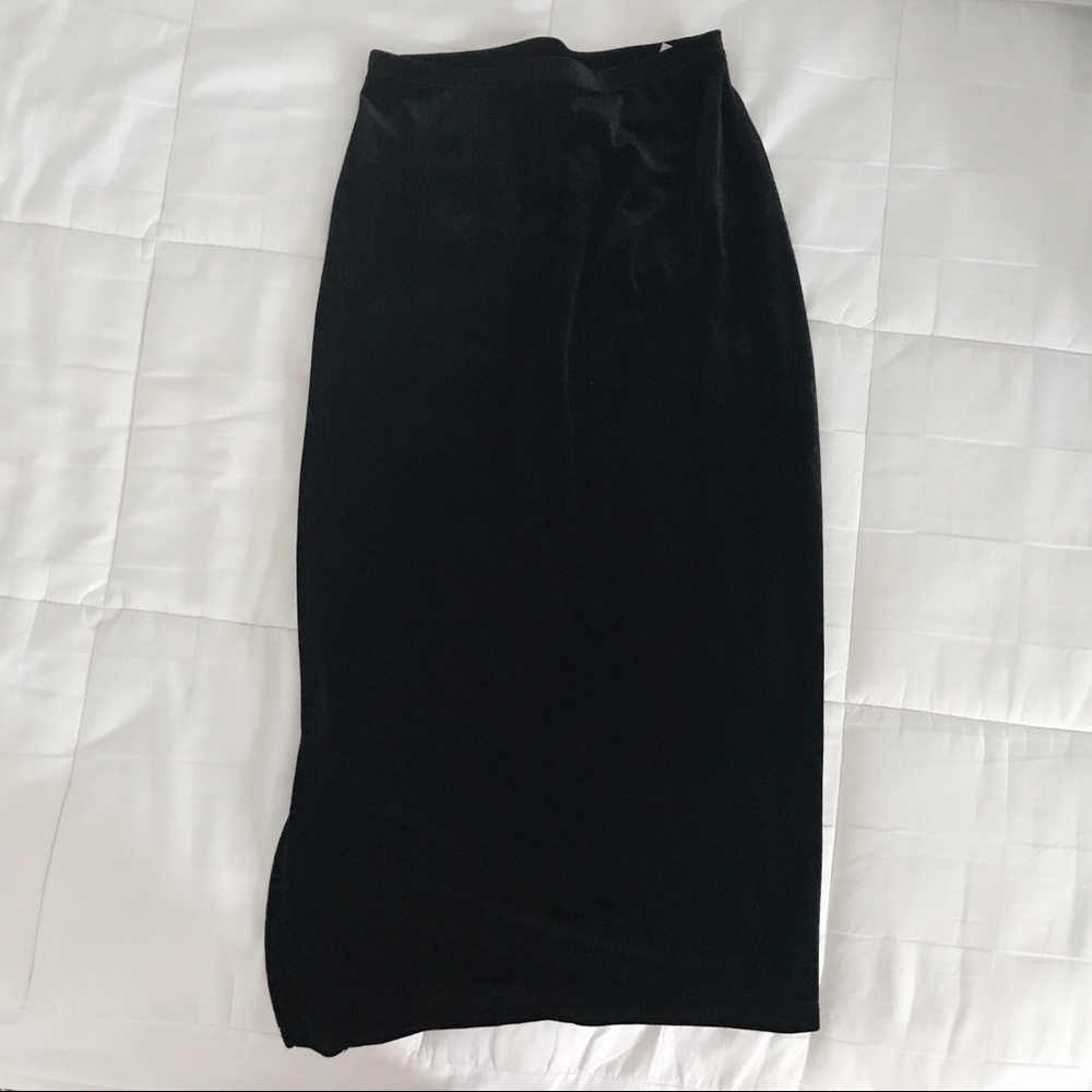 Vintage Velvet Pencil Skirt